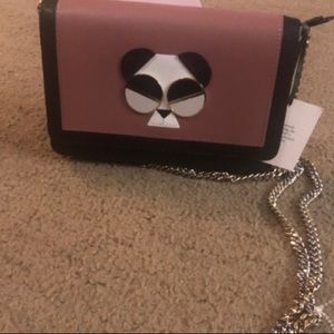 Kate Spade Spademals Gentle Panda Chain Bag